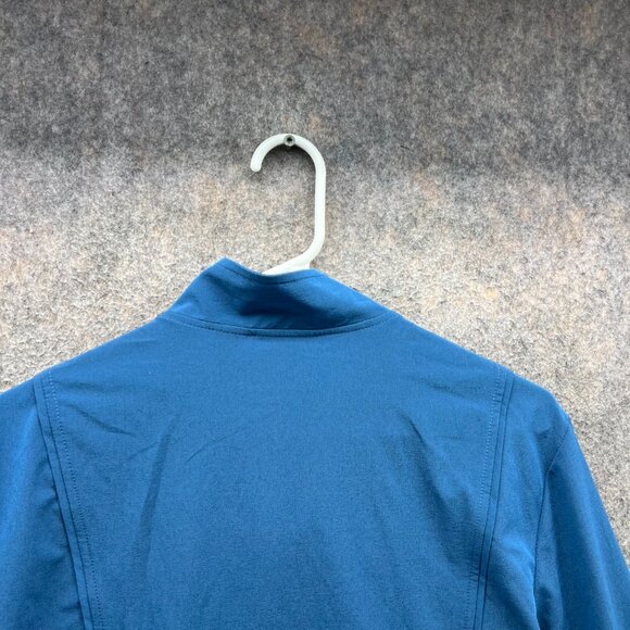 Zenergy Jacket Womens 2 Blue Full Zip Chico's Track Windbreaker Lightweight - Picture 7 of 11